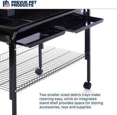 Show full view: Prevue Pet Products Universal Bird Home with Stand, Black slide 5 of 9