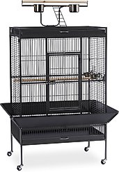 Prevue Pet Products Wrought Iron Select Bird Cage, Black Hammertone
