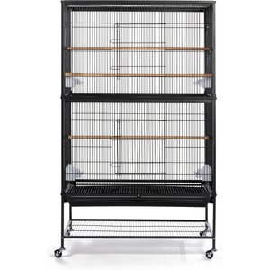 Prevue Pet Products Wrought Iron Small & Medium Birds Flight Cage, Black Hammertone