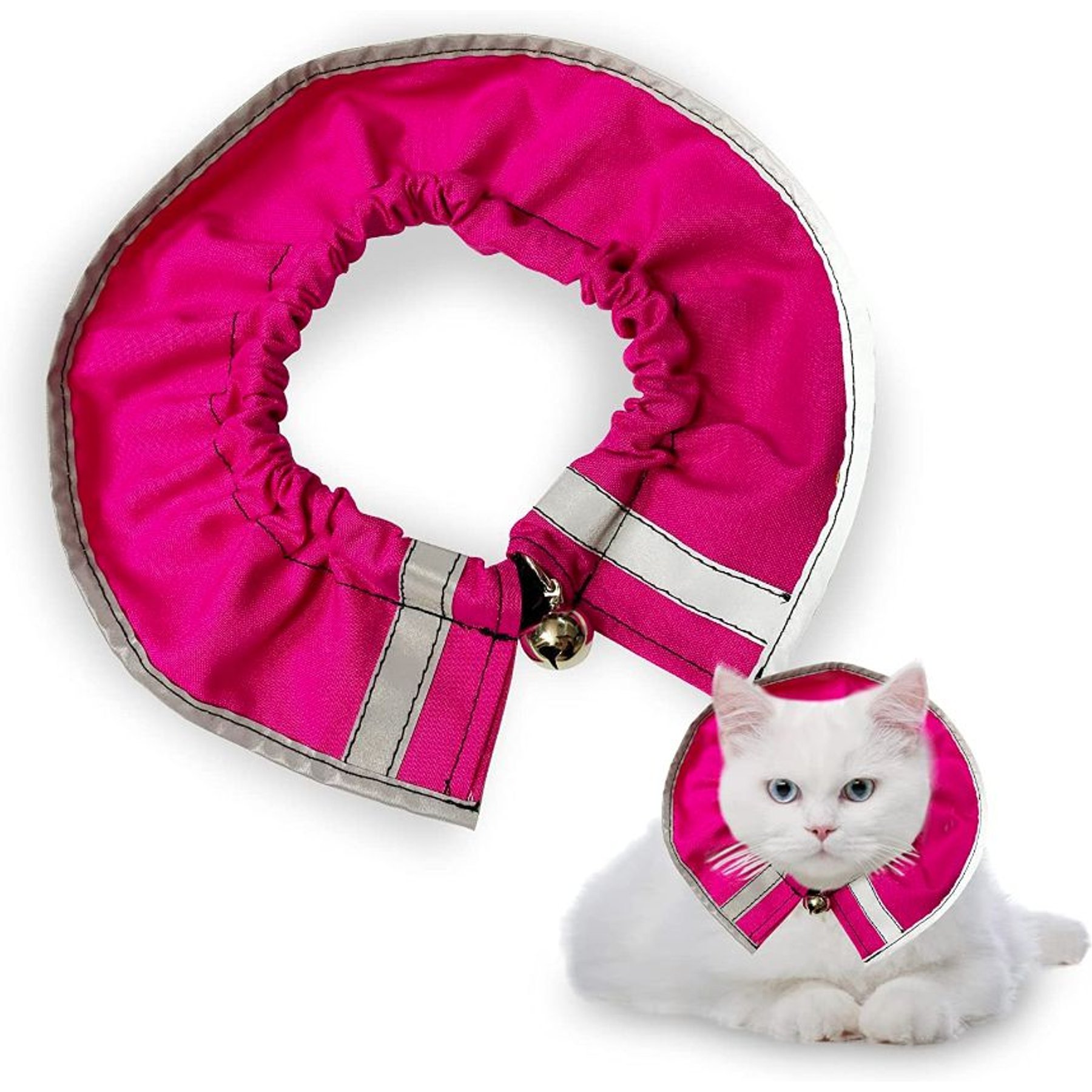 Prey Saver Break Away Cat Collar, One Size, Flamingo Pink