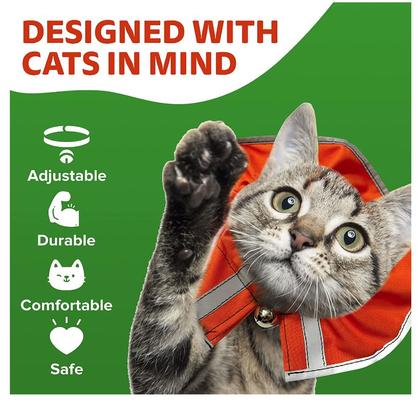 Show full view: Prey Saver Break Away Cat Collar, One Size, Outrageous Orange slide 3 of 6