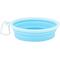 Show in main carousel: Prima Pets Collapsible Silicone Travel Dog & Cat Bowl with Carabiner, Aqua, 5-cup slide 3 of 8