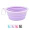 Show in main carousel: Prima Pets Collapsible Silicone Travel Dog & Cat Bowl with Carabiner, Large, Purple slide 1 of 8