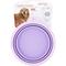 Show in main carousel: Prima Pets Collapsible Silicone Travel Dog & Cat Bowl with Carabiner, Large, Purple slide 5 of 8