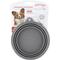 Show in main carousel: Prima Pets Collapsible Silicone Travel Dog & Cat Bowl with Carabiner, Small, Grey slide 6 of 8