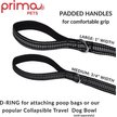 Show in main carousel: Prima Pets Dual-Handle Reflective Dog Leash, Medium, 4-ft, Black slide 5 of 10