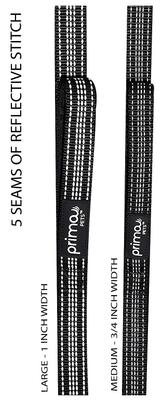 Show full view: Prima Pets Dual-Handle Reflective Dog Leash, Medium, 4-ft, Black slide 7 of 11