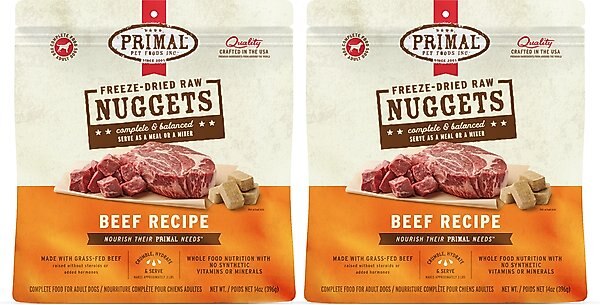 Primal Beef Formula Nuggets Grain-Free Raw Freeze-Dried Dog Food
