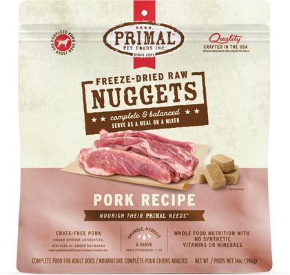 Show full view: Primal Beef Formula + Pork Formula Nuggets Freeze-Dried Dog Food slide 6 of 9