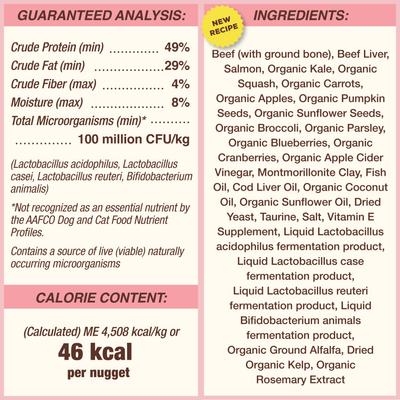 Show full view: Primal Beef & Salmon Formula Nuggets Grain-Free Raw Freeze-Dried Cat Food, 14-oz bag slide 8 of 11