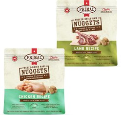Primal Chicken Formula + Lamb Formula Nuggets Freeze-Dried Dog Food