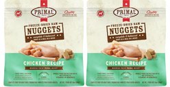 Primal Chicken Formula Nuggets Grain-Free Raw Freeze-Dried Dog Food, 28-oz bundle