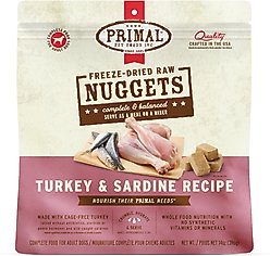 Primal Chicken Formula + Turkey & Sardine Formula Nuggets Freeze-Dried Dog Food slide 2 of 9