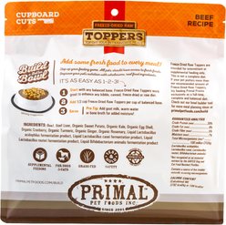 Primal Cupboard Cuts Beef Grain-Free Freeze-Dried Raw Dog Food Topper, 18-oz bag slide 2 of 9
