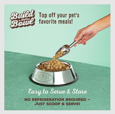 Show full view: Primal Cupboard Cuts Chicken Grain-Free Freeze-Dried Raw Dog Food Topper, 18-oz bag slide 4 of 11