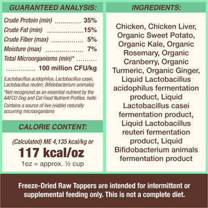 Primal Cupboard Cuts Chicken Grain-Free Freeze-Dried Raw Dog Food Topper, 18-oz bag