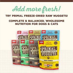 Primal Cupboard Cuts Chicken Grain-Free Freeze-Dried Raw Dog Food Topper, 18-oz bag