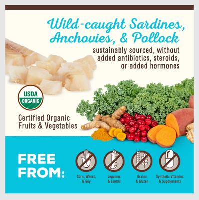 Show full view: Primal Cupboard Cuts Fish Grain-Free Freeze-Dried Raw Dog Food Topper, 3.5-oz bag slide 5 of 10