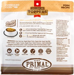 Primal Cupboard Cuts Pork Grain-Free Freeze-Dried Raw Dog Food Topper, 18-oz bag slide 2 of 9