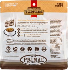 Primal Cupboard Cuts Pork Grain-Free Freeze-Dried Raw Dog Food Topper, 3.5-oz bag slide 2 of 9