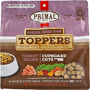 Primal Cupboard Cuts Turkey Grain-Free Freeze-Dried Raw Dog Food Topper Primal Cupboard Cuts Turkey Grain-Free Freeze-Dried Raw Dog Food Topper