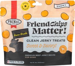 Primal FriendChips Matter Beef with Broth Flavored Jerky Dog Treats, 1.5-oz bag