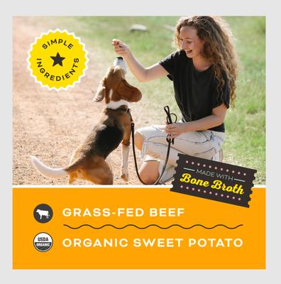 Show full view: Primal Give Pieces A Chance Beef with Broth Flavored Jerky Dog Treats, 4-oz bag slide 5 of 10