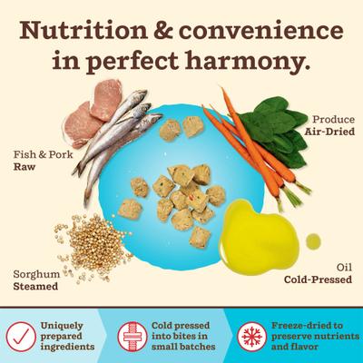 Show full view: Primal Kibble in the Raw Fish & Pork Recipe Non-GMO Freeze-Dried Dog Food, 172.8-oz bundle slide 5 of 10