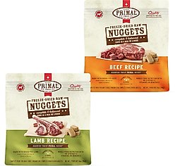 Primal Lamb Formula + Beef Formula Nuggets Freeze-Dried Dog Food