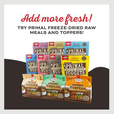 Show full view: Primal Let's All Get A Lung Lamb Flavored Crunchy Dog Treats, 1.5-oz bag slide 8 of 9