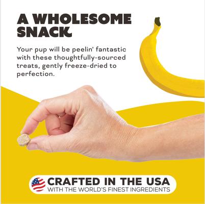 Show full view: Primal Peelin' Fantastic Chicken & Banana with Goat Milk Flavored Crunchy Dog Treats, 2-oz bag slide 7 of 8