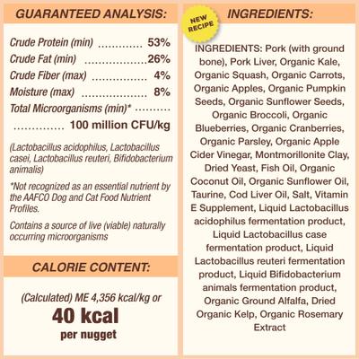 Show full view: Primal Pork Formula Nuggets Grain-Free Raw Freeze-Dried Cat Food, 28-oz bundle  slide 7 of 12