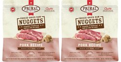 Primal Pork Formula Nuggets Grain-Free Raw Freeze-Dried Dog Food, 28-oz bundle