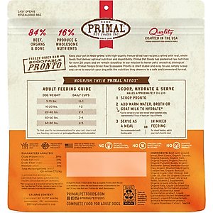 Primal Raw Pronto Beef Recipe Dog Freeze-Dried Food, 25-oz bag
