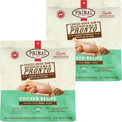 Primal Raw Pronto Chicken Recipe Dog Freeze-Dried Food, 50-oz bundle