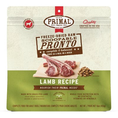 Primal Primal Raw Pronto Lamb Recipe Dog Freeze-Dried Food, 16-oz bag