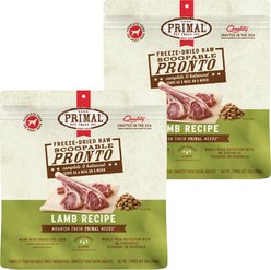 Primal Raw Pronto Lamb Recipe Dog Freeze-Dried Food, 50-oz bundle