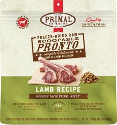 Primal Raw Pronto Lamb Recipe Dog Freeze-Dried Food, 25-oz bag