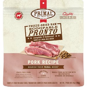 Primal Raw Pronto Pork Recipe Dog Freeze-Dried Food, 25-oz bag