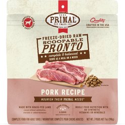 Primal Raw Pronto Pork Recipe Dog Freeze-Dried Food, 7-oz bag