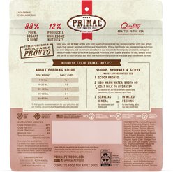 Primal Raw Pronto Pork Recipe Dog Freeze-Dried Food, 7-oz bag slide 2 of 7