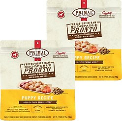 Primal Raw Pronto Puppy Recipe Dog Freeze-Dried Food, 50-oz bundle
