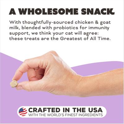 Show full view: Primal The G.O.A.T. Chicken & Goat Milk Flavored Crunchy Cat Treats, 2-oz bag slide 6 of 9