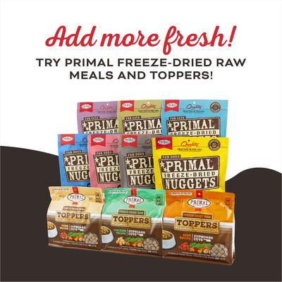Show full view: Primal The G.O.A.T. Chicken & Goat Milk Flavored Crunchy Cat Treats, 2-oz bag slide 8 of 9