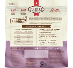 Primal Turkey Formula Nuggets Grain-Free Raw Freeze-Dried Cat Food, 14-oz bag slide 2 of 9