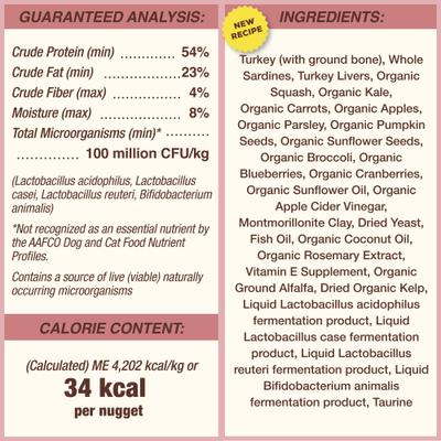 Show full view: Primal Turkey & Sardine Formula Nuggets Grain-Free Raw Freeze-Dried Dog Food, 28-oz bundle slide 7 of 12