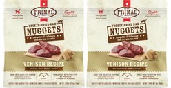 Primal Venison Nuggets Grain-Free Raw Freeze-Dried Cat Food, 28-oz bundle 