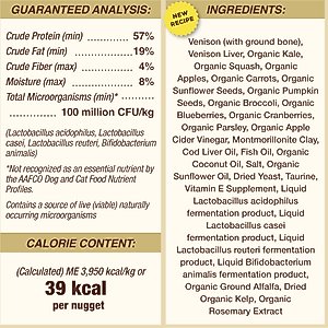 Primal Venison Nuggets Grain-Free Raw Freeze-Dried Cat Food, 14-oz bag