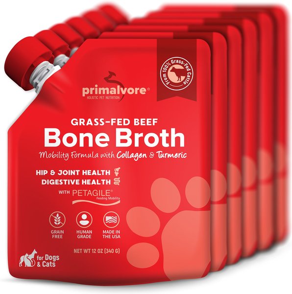 Castor & Pollux PRISTINE Grass-Fed Beef Bone Broth with Turmeric Dog Food Topper