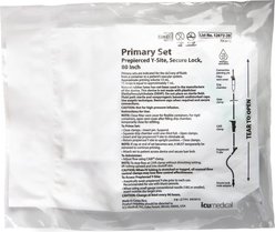 Primary IV Set, Macrobore Prepierced Y-Site 80-in, 15 Drops per mL